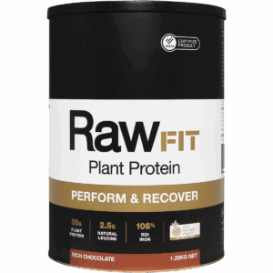 RawFit Plant Protein Perform & Recover Rich Chocolate (1.25kg)