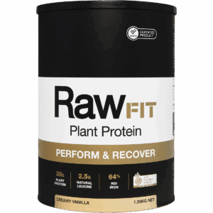 RawFit Plant Protein Perform & Recover Creamy Vanilla (1.25kg)