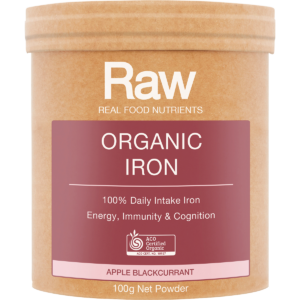 Raw Organic Iron Apple Blackcurrant (100g)