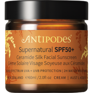 Supernatural SPF50+ Ceramide Silk Sunscreen (60ml)
