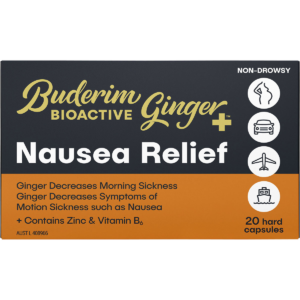 BioActive+ Nausea Relief Capsules (20 Caps)