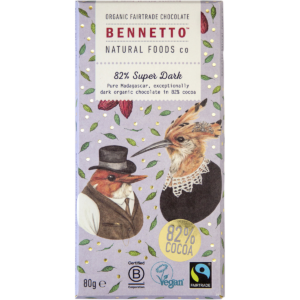 Organic Dark Chocolate 82% Super Dark (12x80g)