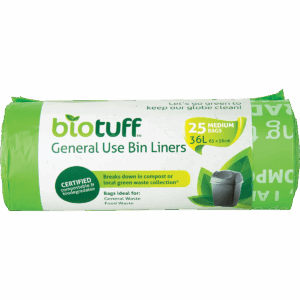 General Use Bin Liners Medium 36L (25pk)