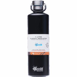 Stainless Steel Bottle Insulated Matte Black (1L)