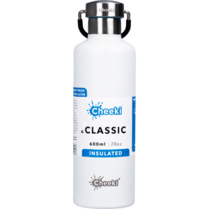 Stainless Steel Bottle Insulated White (600ml)