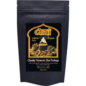 Organic Chunky Turmeric Chai Tea Bags (20pk)