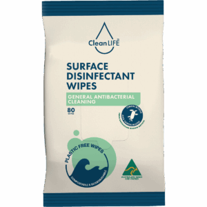 Disinfectant Plastic Free Wipes General Cleaning (80pk)