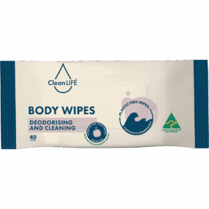Body Plastic Free Wipes Deodorising and Cleaning (40pk)
