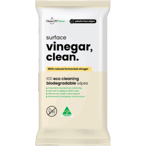 Vinegar Clean Surface Plastic Free Wipes (100pk)