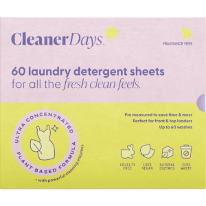 Laundry Detergent Sheets Fragrance Free (60pcs)