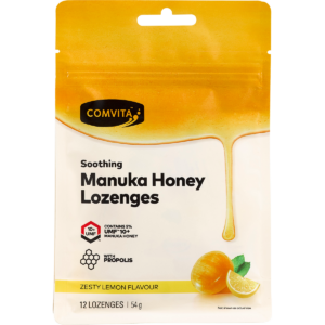 Manuka Honey Lozenges Zesty Lemon (12x4.5g)
