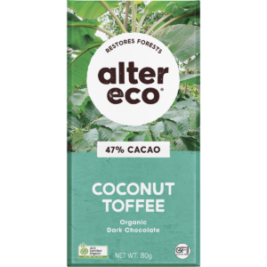 Chocolate Organic Dark Coconut Toffee (12x80g)