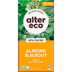 Chocolate Organic Dark Almonds Blackout (12x75g)