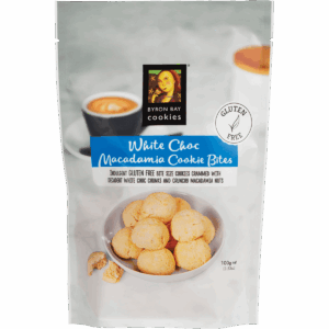 Gluten Free Cookie Bites White Choc Macadamia (6x100g)