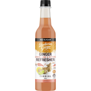 Ginger Lemon, Lime & Bitter Refresher Cordial No Sugar (750ml)