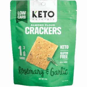 Almond Flour Crackers Rosemary & Garlic (8x64g)