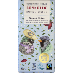 Organic Dark Chocolate Coconut flakes (12x80g)