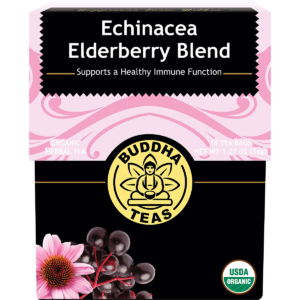 Organic Herbal Tea Bags Echinacea Elderberry Blend (18pk)