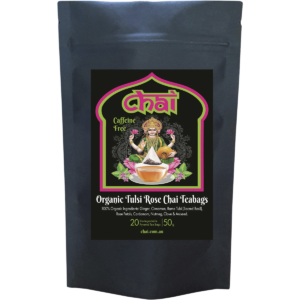 Organic Tulsi Rose Chai Tea Bags (20pk)