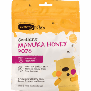 Soothing Manuka Honey Pops Kids 3 Flavour Pack UMF10+ (15pcs)